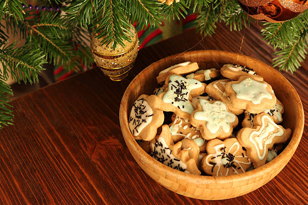 istock Gingerbread cookies in bowl on the table 506031980