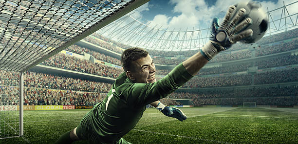 istock Soccer game moment with goalkeeper 506036958
