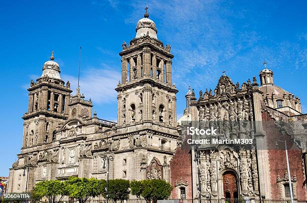 Detail View Of Cathedral Metropolitana In Mexico City Stock Photo - Download Image Now