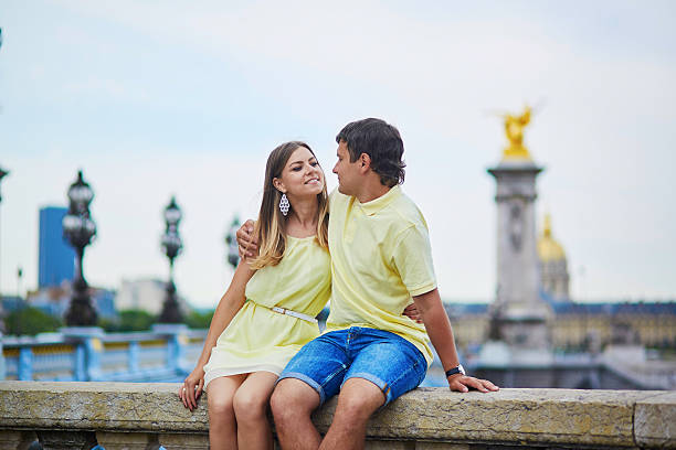 istock Romantic dating couple in Paris 506041138