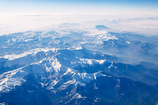 istock Snowy mountains at sun day - Stock image 506062406