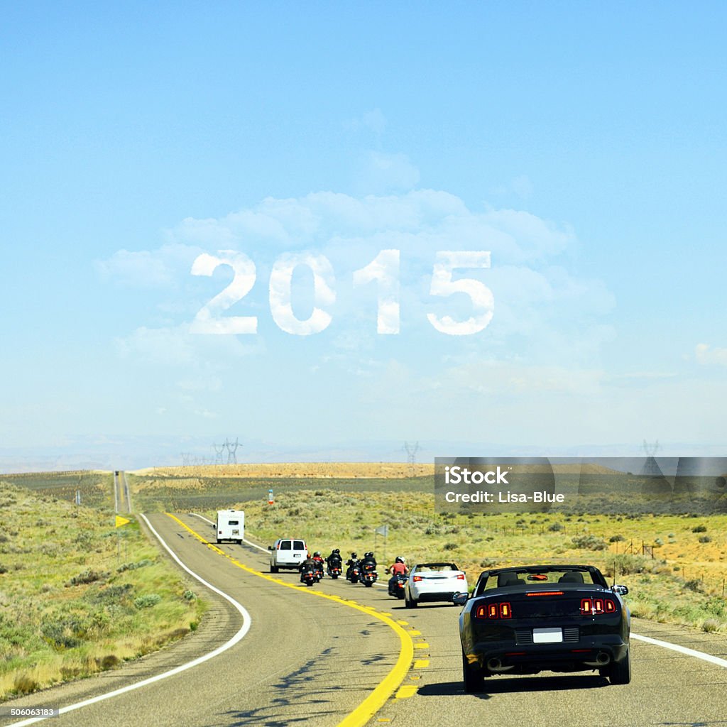 Route de la nouvelle année 2015 - Photo de 2015 libre de droits