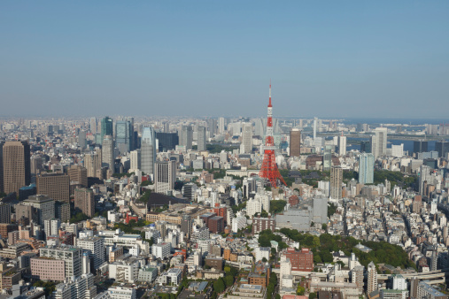 Tokyo Skyline in Japan.