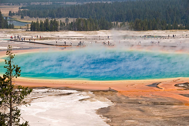 istock Grand Prismatic spring, Yellowstone National Park, USA 506064227
