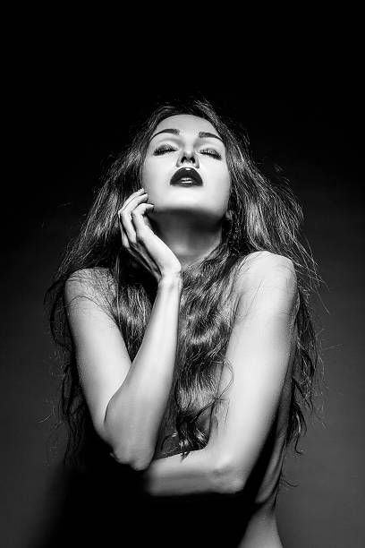 istock luxury girl in dark 506064417