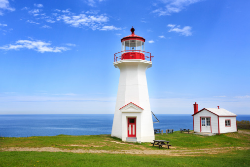 Lighthouse at Cap Gaspe, Forillon National Park, Canada