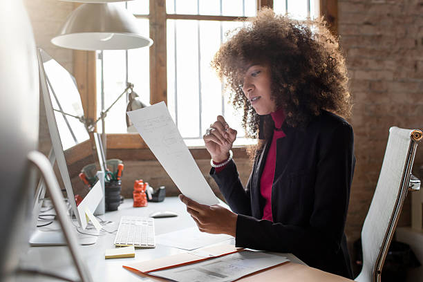 Creative businesswoman working in the office