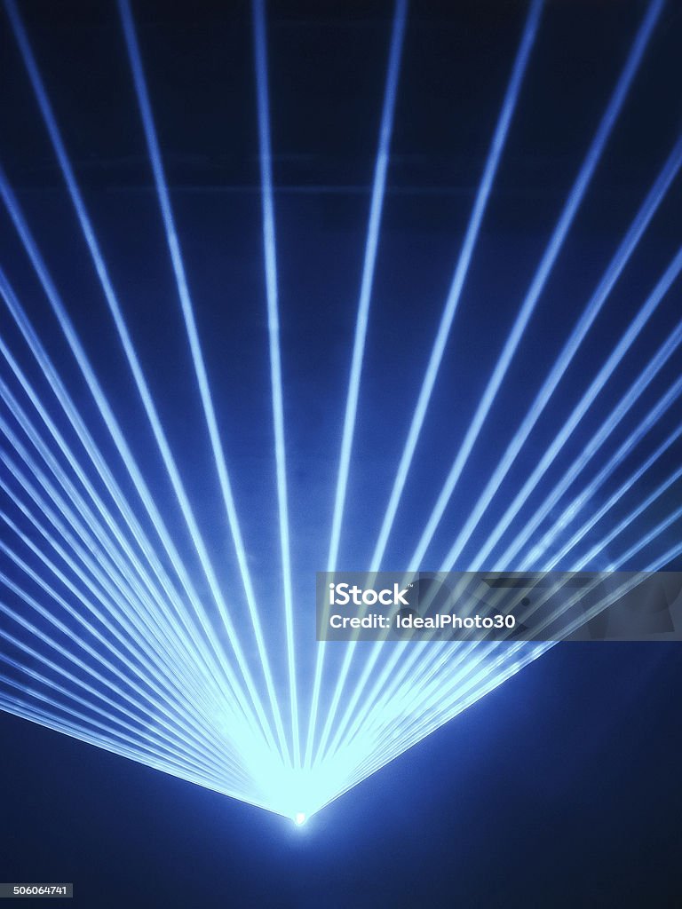 Light show rays in discotheque A light show in disco club. Abstract Stock Photo