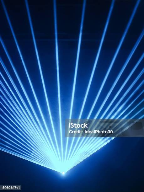 Light Show Rays In Discotheque Stock Photo - Download Image Now - Abstract, Art, Art And Craft