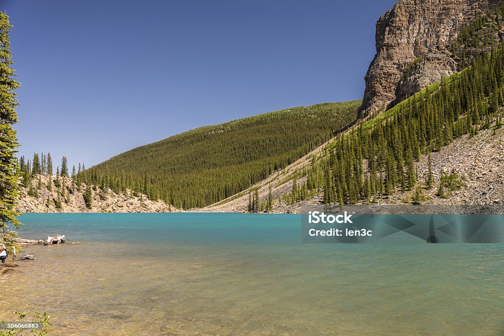 Lago Moraine - Foto de stock de Agua libre de derechos