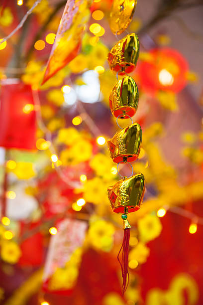 chiński księżycowy nowy rok święto tet dekoracje lub - lunar new year zdjęcia i obrazy z banku zdjęć