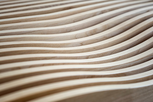 Ondulado superficie de madera photo
