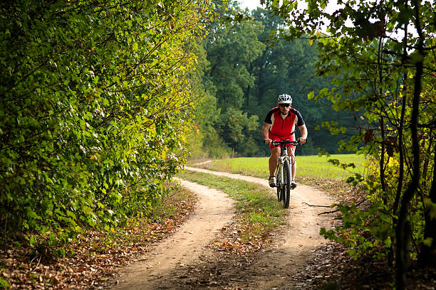 istock Rider on Mountain Bicycle it the forest 506068262