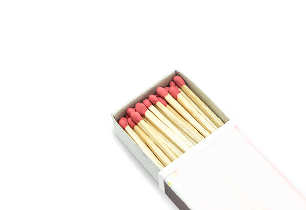istock Box of match on white background 506068576