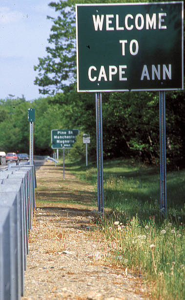istock WELCOME TO CAPE ANN SIGN ON ROUTE 128 MASSASCHUSETTS 506068696