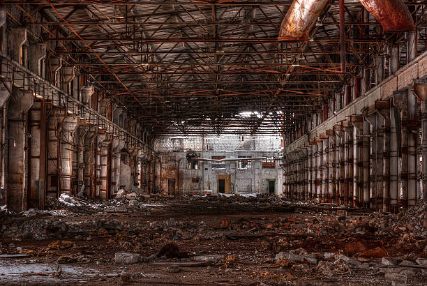 istock Workshop of abandoned factory 506069808
