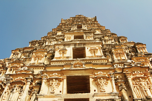 Ancient ruins of Vijayanagara Empire in Hampi, India