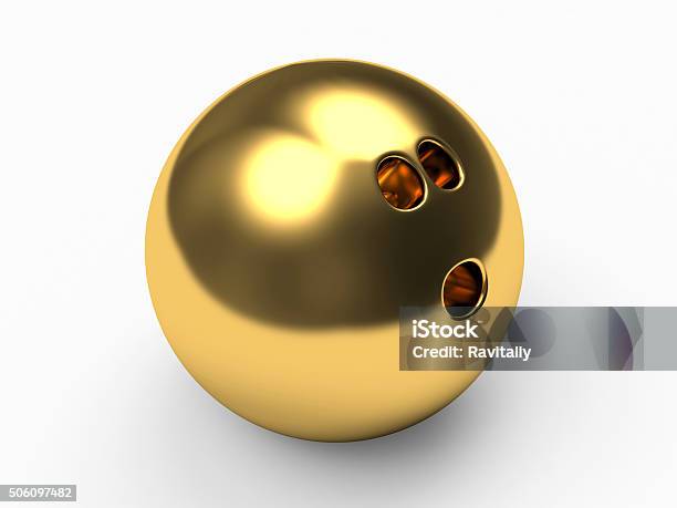 Golden Bowling Ball Stock Photo - Download Image Now - Gold - Metal, Gold Colored, Ten Pin Bowling