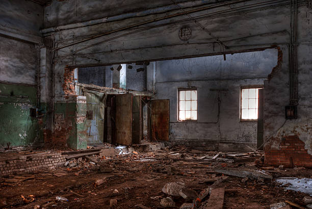 istock Workshop of abandoned factory 506098360