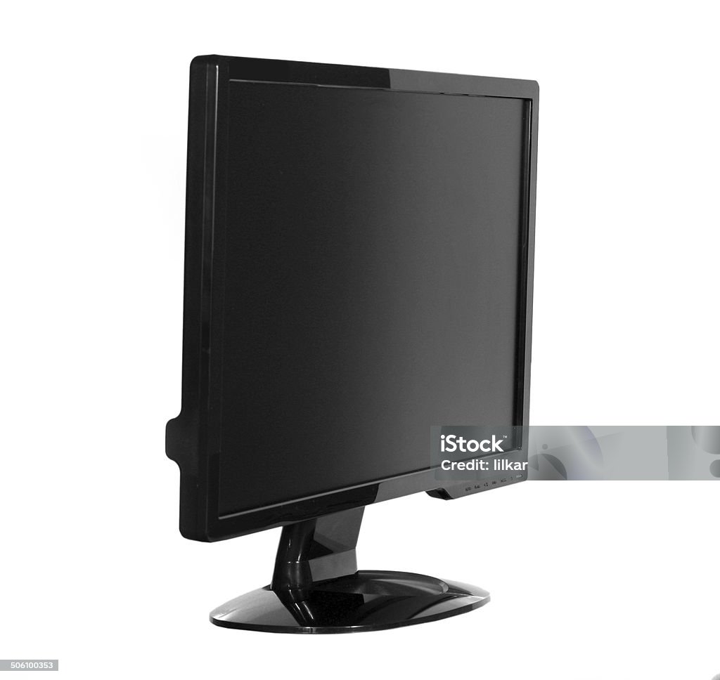 LCD Monitor isolated on white background Business Stock Photo