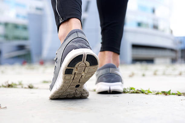 istock Sport shoes walking outside 506102372