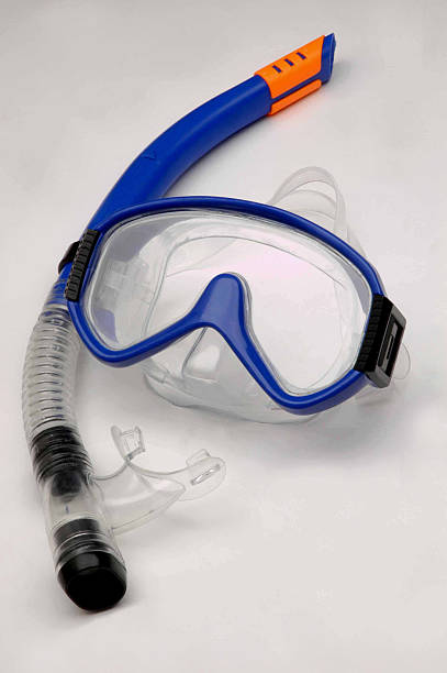 istock diving mask and snorkel on white 506104756