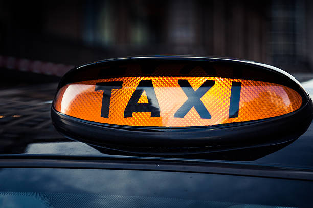 istock Typical black taxi cab in Central London 506105444