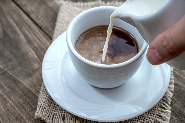 istock Pouring milk into a cup of coffee 506105640