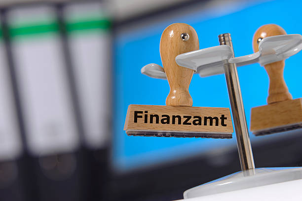 Finanzamt - in english: tax office stock photo