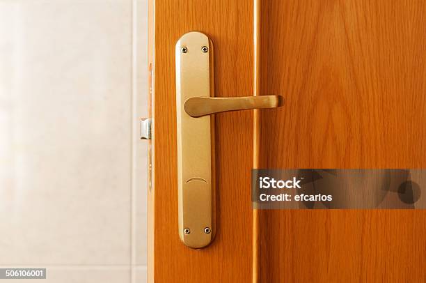 Sad Door Handle Stock Photo - Download Image Now - Brown, Color Image, Copy Space
