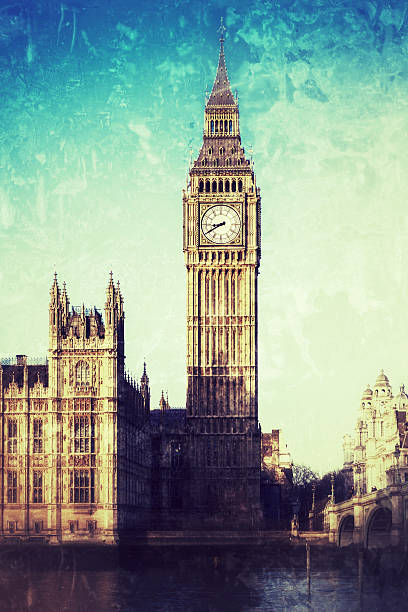 istock Big Ben in London in grunge style 506116358