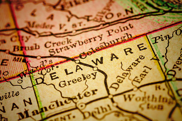 istock Delaware | Iowa County maps 506116502