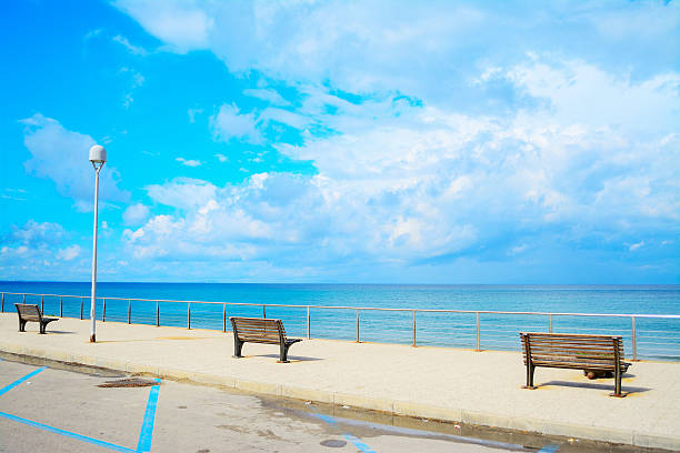 istock benches by the sea in Sardinia 506120870