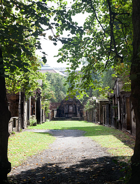 kirkyard 忠犬 - celtic cross celtic culture tombstone death ストックフォトと画像