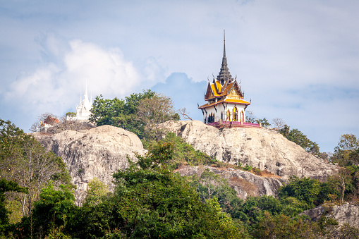 Wat phra phuttha chai Saraburi,The temple on the top of the mountain ,Saraburi Province ,Thailand