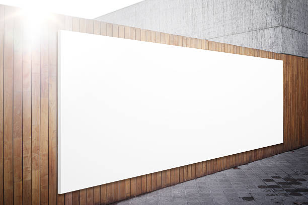 istock Blank billboard on the wood wall 506123434