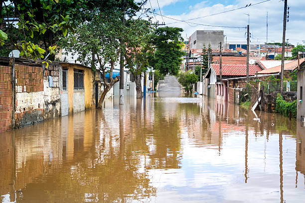 istock Flooded of muddy water. Overflow. 506124564