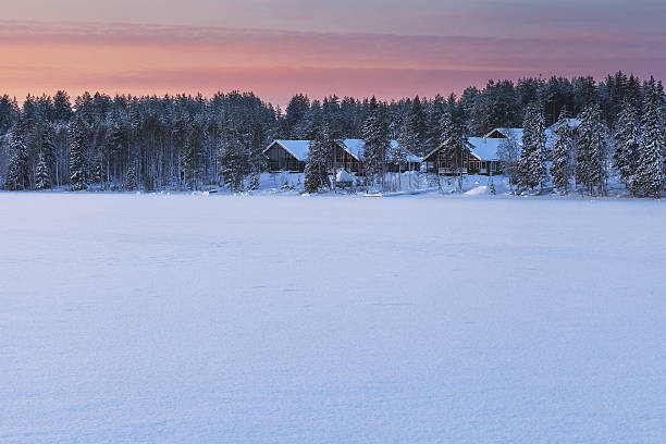 istock Sunset over a forest in Finland 506131058
