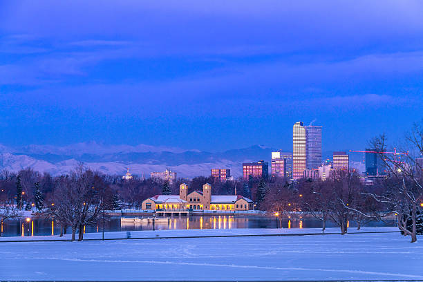 istock Denver Colorado Skyline in Snow Feb 2013 506132335