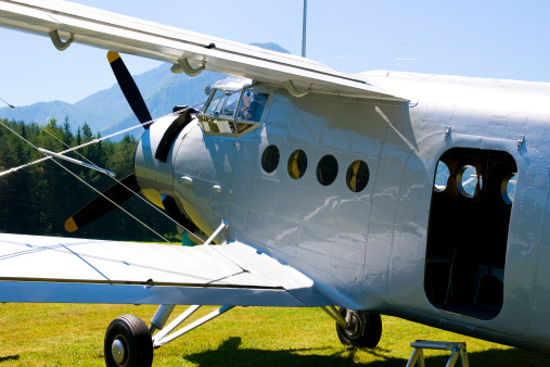 Biplane An-2 (Antonov) in the airshow