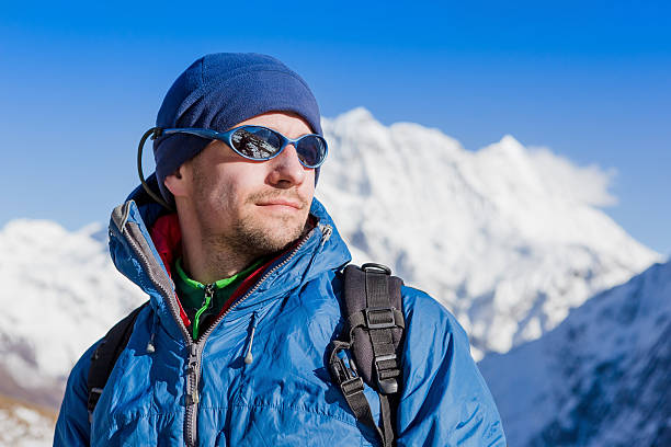 istock Young man hiker hiking in Himalaya Mountains 506132743