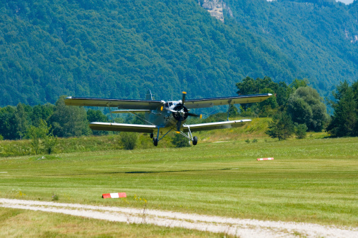 Biplane An-2 (Antonov) in the airshow