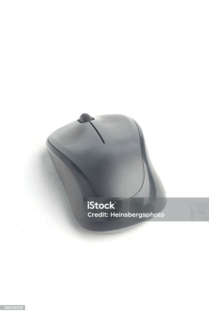 Wireless computer mouse isolated on white background Close-up Stock Photo
