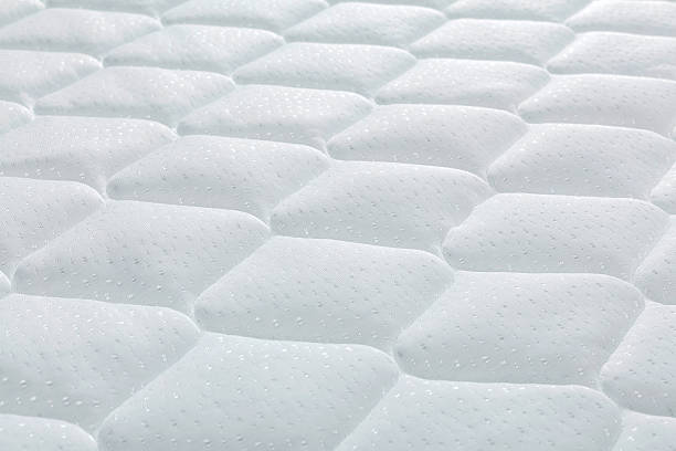 istock Brand new clean mattress cover surface 506134278