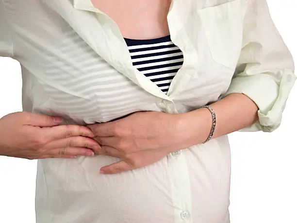 Photo of Pregnant woman pain on the rib