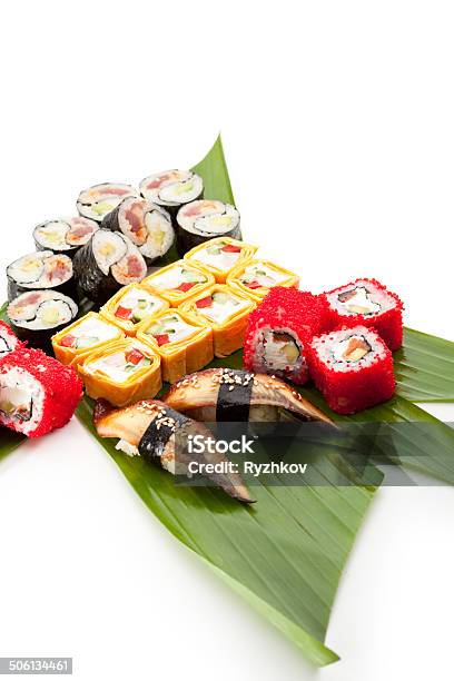 Foto de Conjunto De Sushi e mais fotos de stock de Almoço - Almoço, Anguillidae, Antepasto