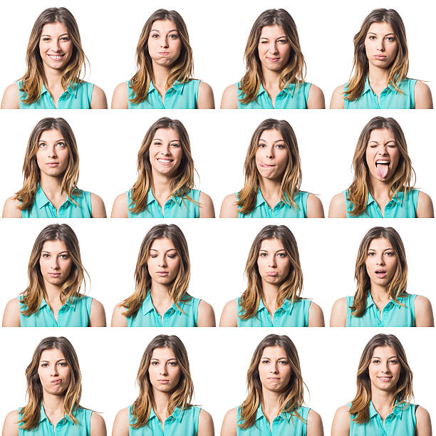 istock Beautiful Young Woman Multiple Portrait 506134707
