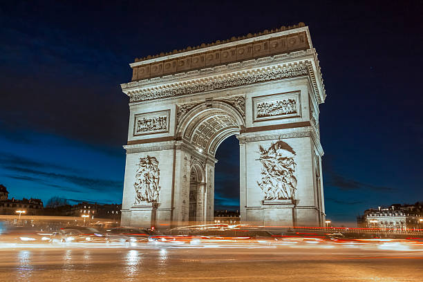 istock The Triumphal Arch in evening. 506136682