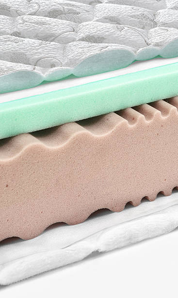 istock Memory foam - latex mattress cross section - hi quality 506137892