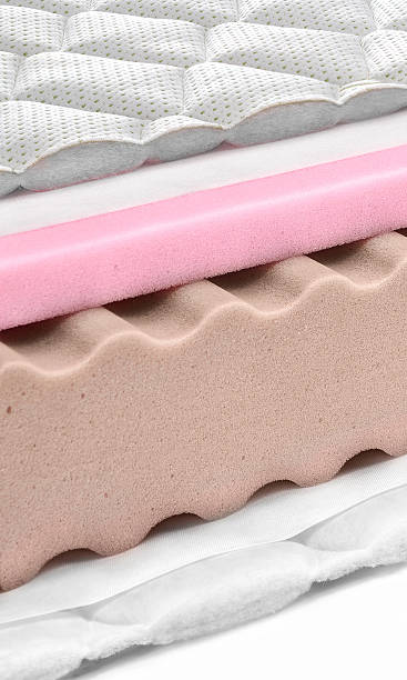 istock Memory foam - latex mattress cross section - hi quality 506137950